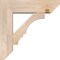 Ekena Millwork Balboa Slat Smooth Bracket w/ Offset Brace, Douglas Fir, 7 1/2"W x 26"D x 26"H BKT0806X26X26BOA06SDF - alternate 2